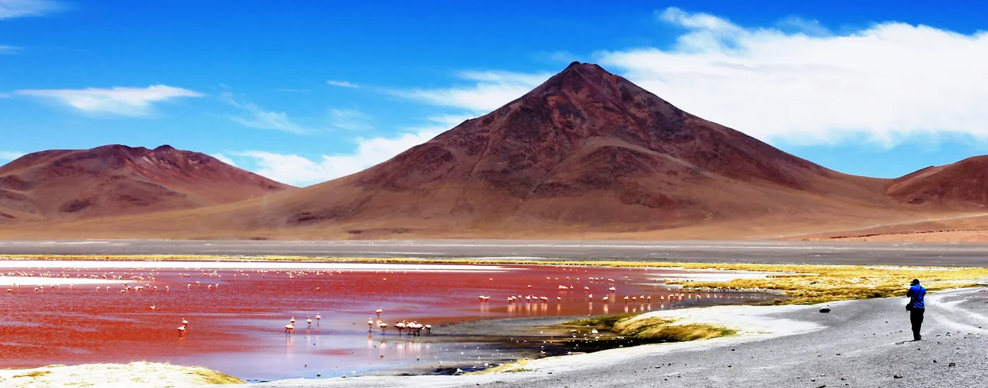 Bolivien Uyuni rote Lagune