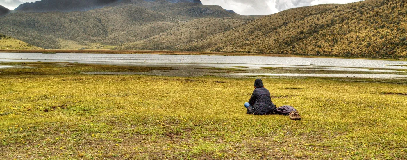 Lagune Limpiopungo im Cotopaxi Nationalpark, Ecuador