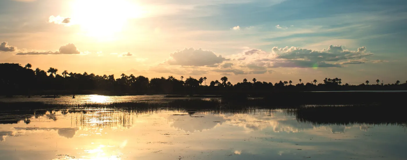 Brasilien Amazonas Sonnenuntergang Aromabild