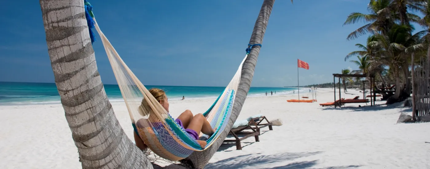 Mexiko Tulum Hängematte