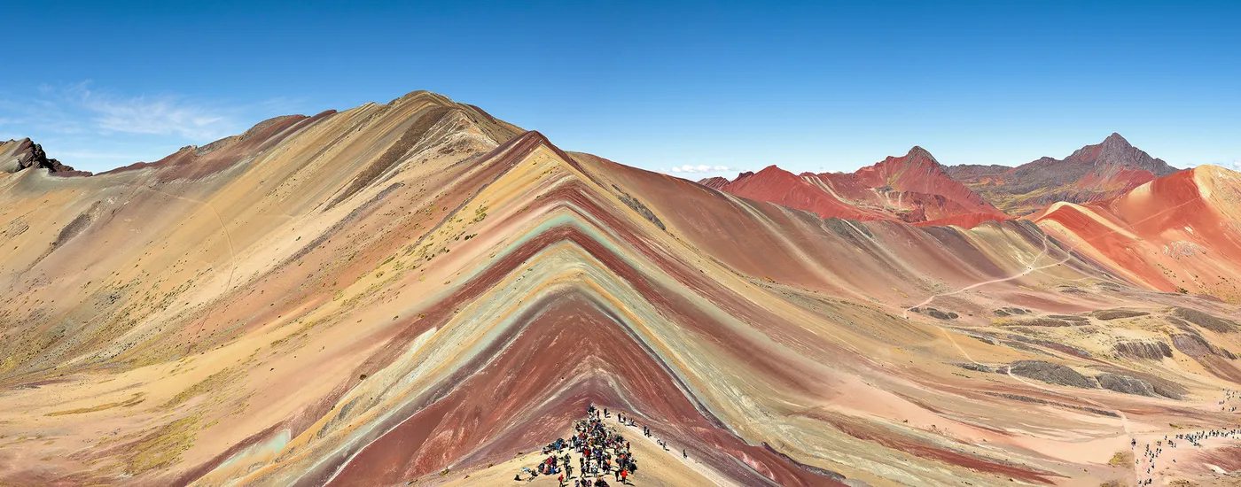 Wandern Anden Rainbow Mountain Vinicunca