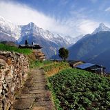 Nepal Ghnadruk Village Annapurna Blick - Himalaya wandern