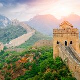 China-Wanderung auf der großen Mauer