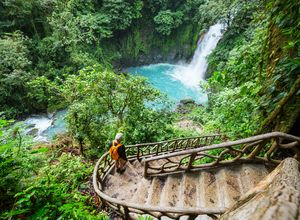 Costa Rica-Rio Celeste Wasserfall