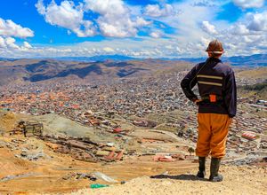 Bolivien-Potosi-Minenarbeiter