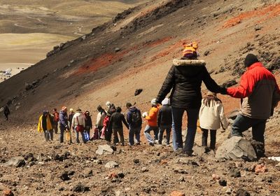 Wanderung auf dem Cotopaxi Vulkan, Ecuador