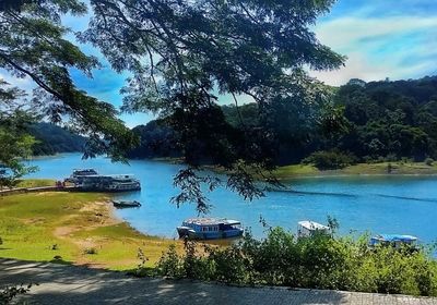 Indien Thekkady Periyar Boot Safari auf dem Wasser