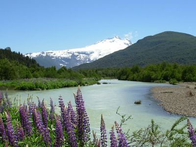 Argentinien- Bariloche- Lago mit Lavendel- eigens Bild