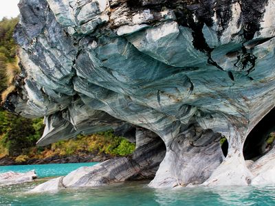 Chile- Lago General carrera- catedral de marmol- eigenes Bild