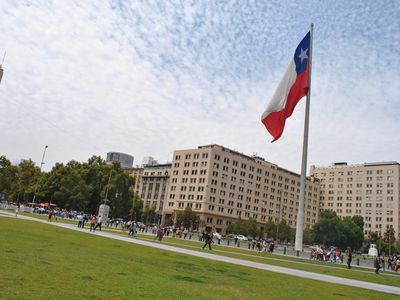 Chile - Santiago - flaggen - eigenes Bild