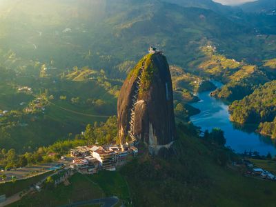 Kolumbien-Medellín-Fels von Guatapé-Neptuno