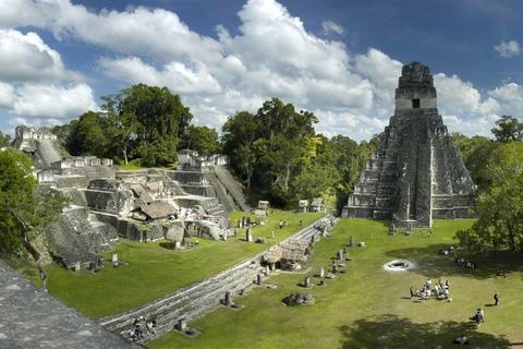Guatemala Flores Tikal Ansicht