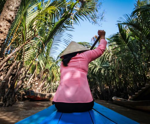 Vietnam Mekong Delta Boot Kanalzweig