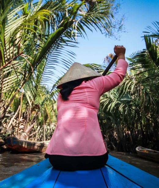 Vietnam Mekong Delta Boot Kanalzweig