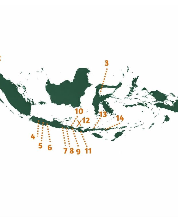 Indonesien_Highlights Neu_Karte Karte