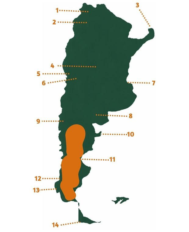 Argentinien_Highlights Neu_Karte Karte