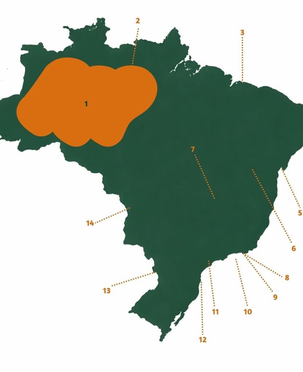 Brasilien_Highlights Neu_Karte Karte