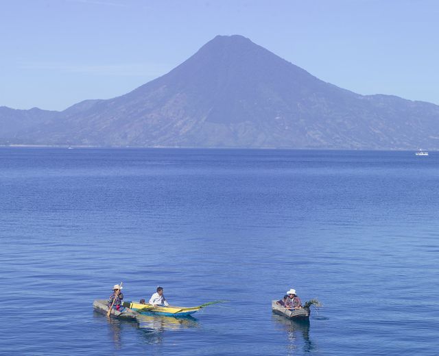 Guatemala Atitlán See Boote
