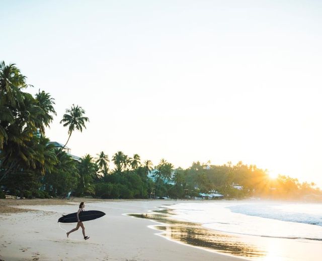 Sri Lanka Mirissa Strand Surfen Baden Sonnenuntergang