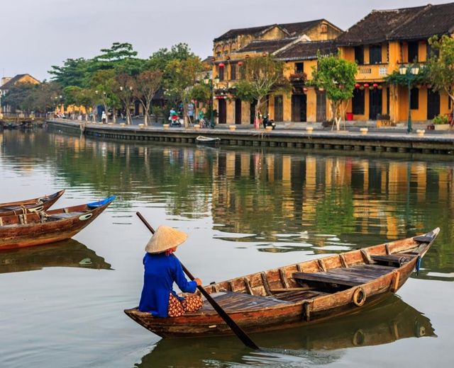Vietnam Hoi An Kanal Reise Boot
