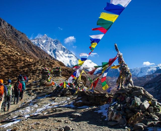 Nepal Himalayas Wandergruppe