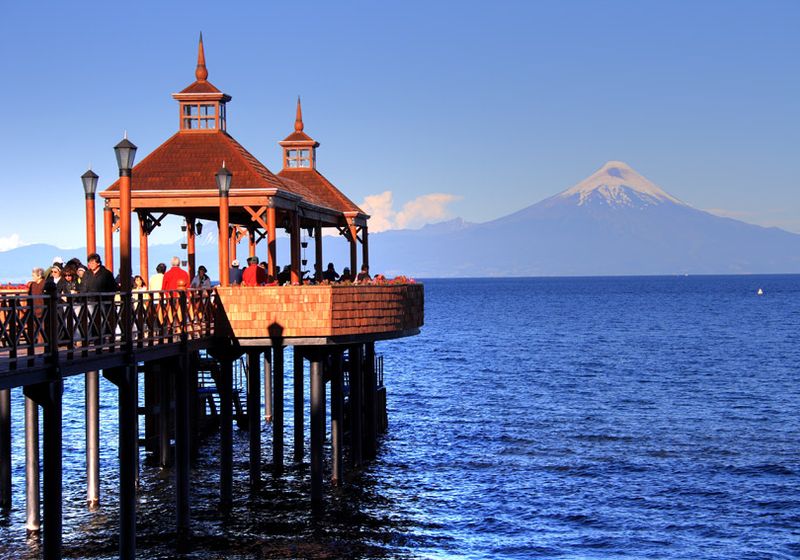 Blick auf den Vulkan Osorno