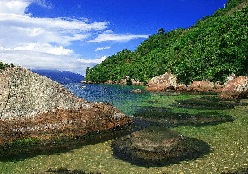brasilien ilha grande praia da feiticeira