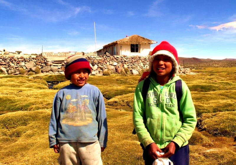 Chile Lauca Nationalpark Kinder