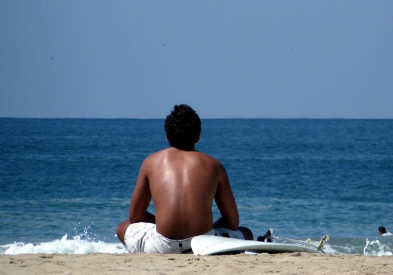 Mexiko Puerto Escondido Surfer