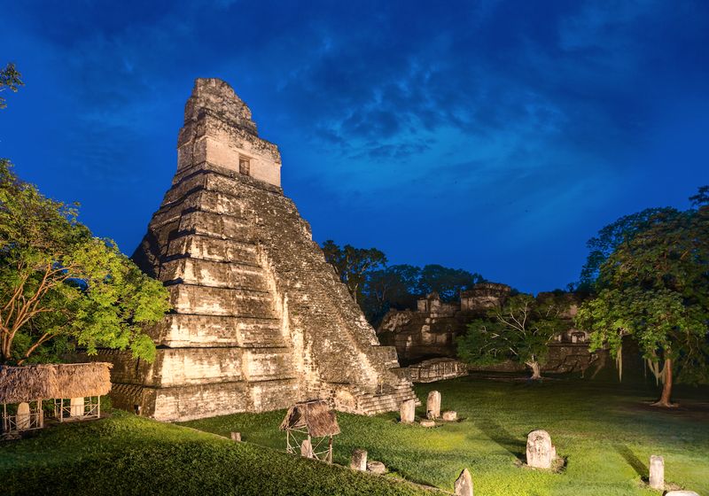 Guatemala Tikal Nacht