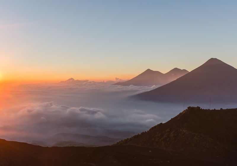 Guatemala Vulkan Pacaya Aussicht