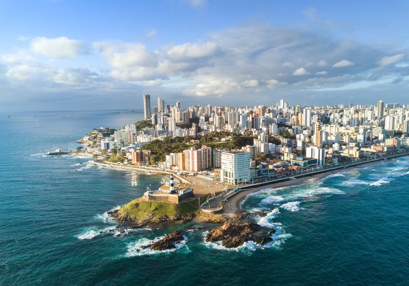 Brasilien Salvador da Bahia Luftaufnahme