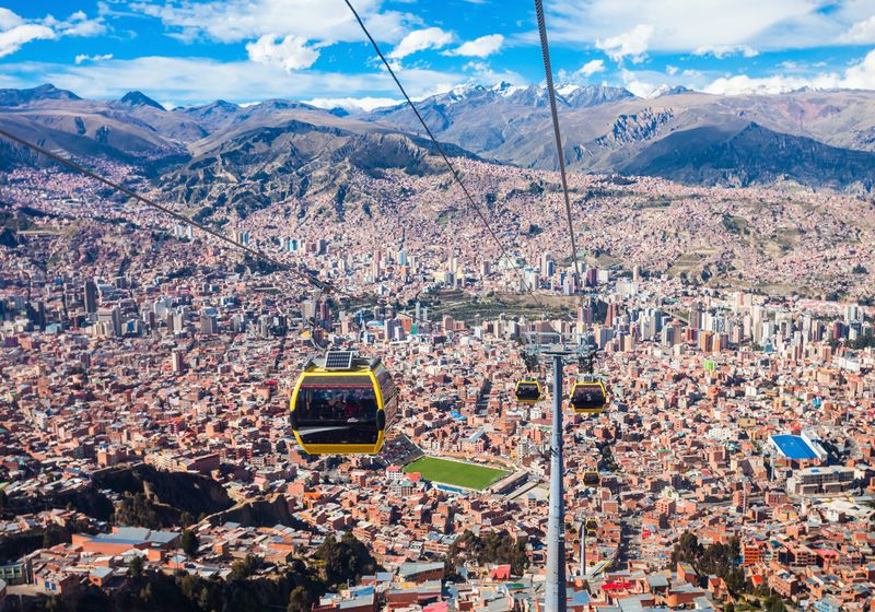 Bolivien La Paz Seilbahn