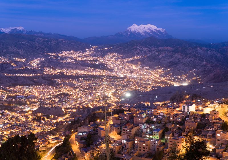 Bolivien La Paz Stadt