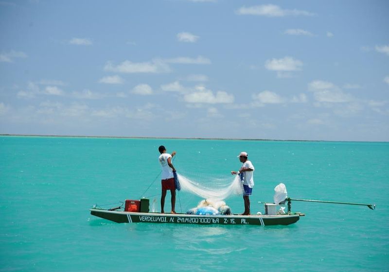 Brasilien Einheimische unterwegs mit dem Boot