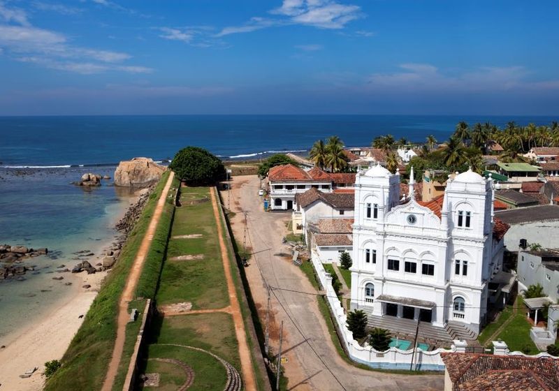 Sri Lanka Galle Moschee Mauer Rundgang
