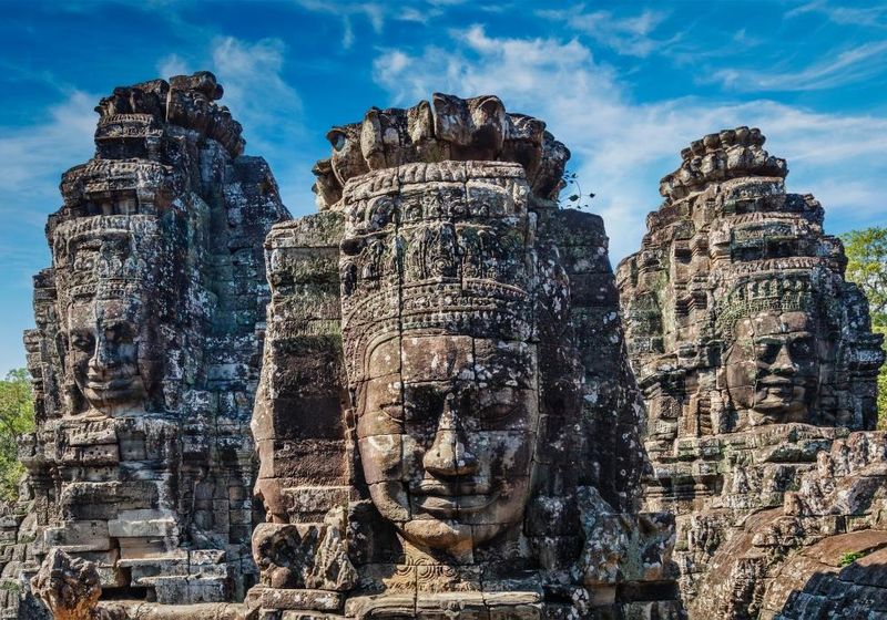 Kambodscha Angkor Bayon Tempel Faszination weltberuehmt