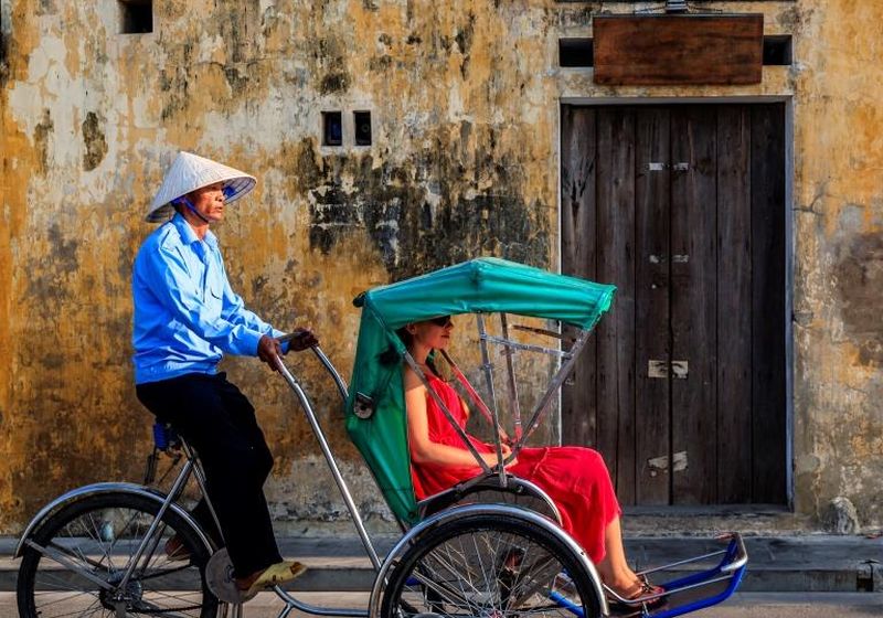 Vietnam Hue Cyclo Rikscha Fahrrad Tour