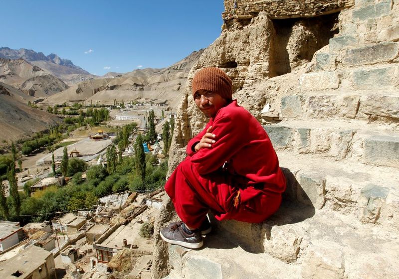 Indien Ladakh Monk