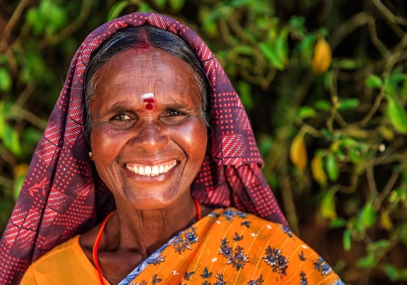 Indien tamilische Frau Teeplantage einheimische