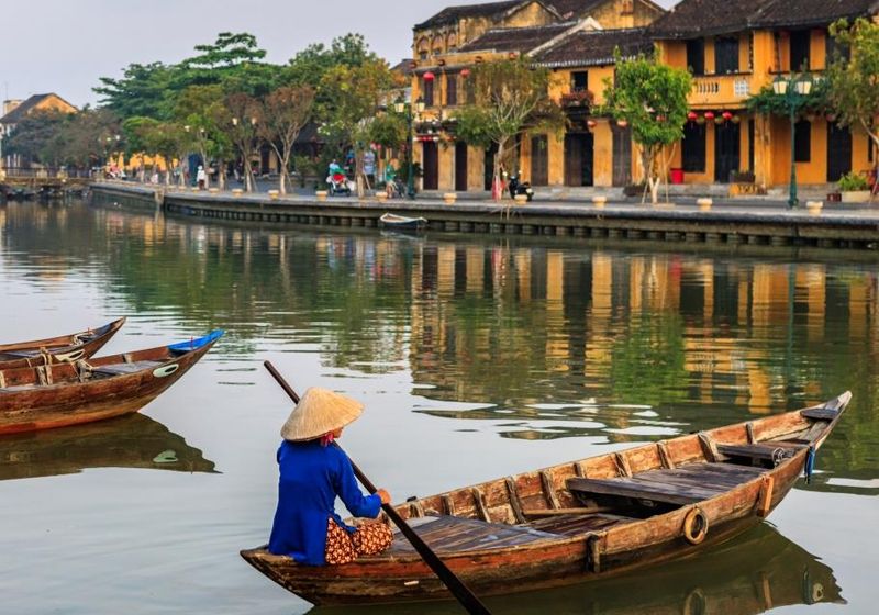Vietnam Hoi An Kanal Reise Boot