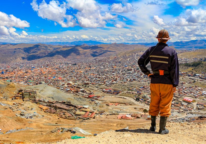Bolivien-Potosi-Minenarbeiter