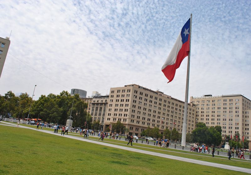 Chile - Santiago - flaggen - eigenes Bild