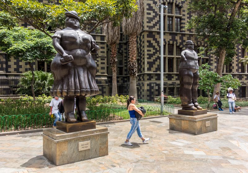 Kolumbien-Medellín-Skulpturen-Neptuno